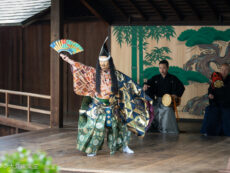 沼名前神社能舞台鏡板復原お披露目会 大島輝久「八島」