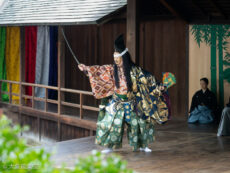 沼名前神社能舞台鏡板復原お披露目会 大島輝久「八島」